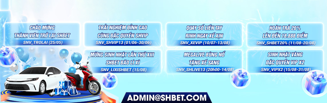 Sự kiện sinh nhật SHBET 2025 cực hấp dẫn